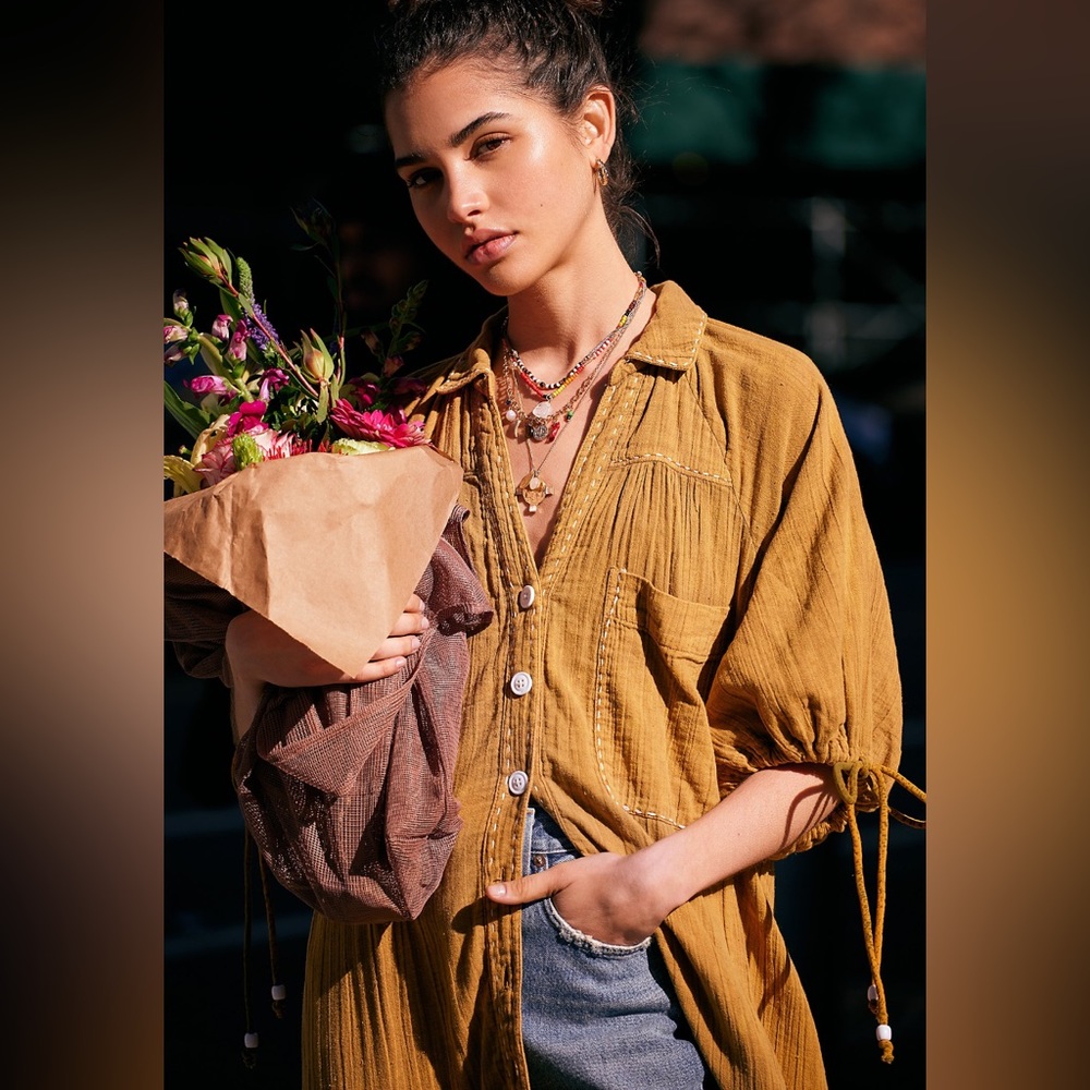Free People Maya Shirt Dress XS